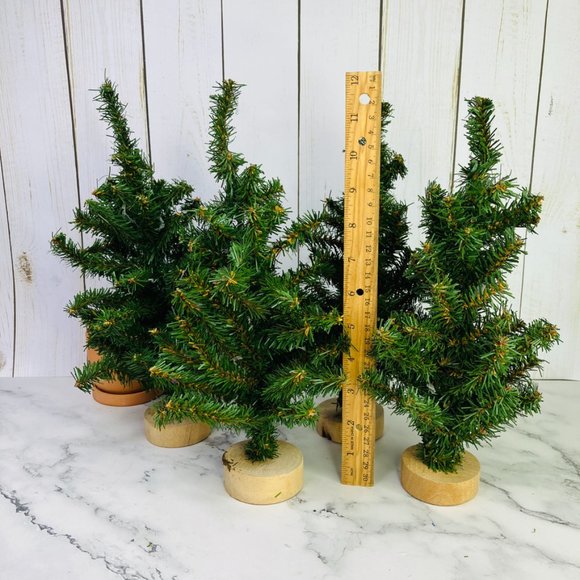 Department 56 Michaels Spruce Pine Trees Wood Base Adjustable Size 7" 10" 12" - Picture 14 of 15